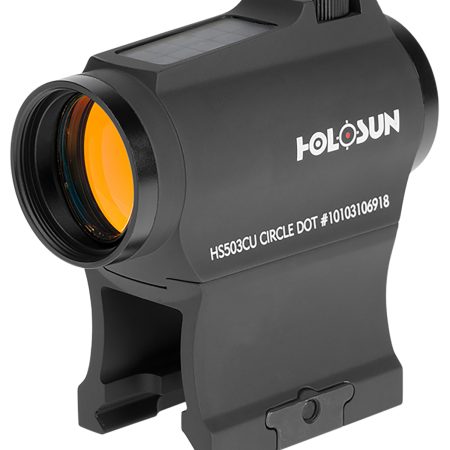 Holosun HS503CU 503  Black Anodized 1 x 20 mm 2 MOA Red Dot/65 MOA Circle Multi Reticle
