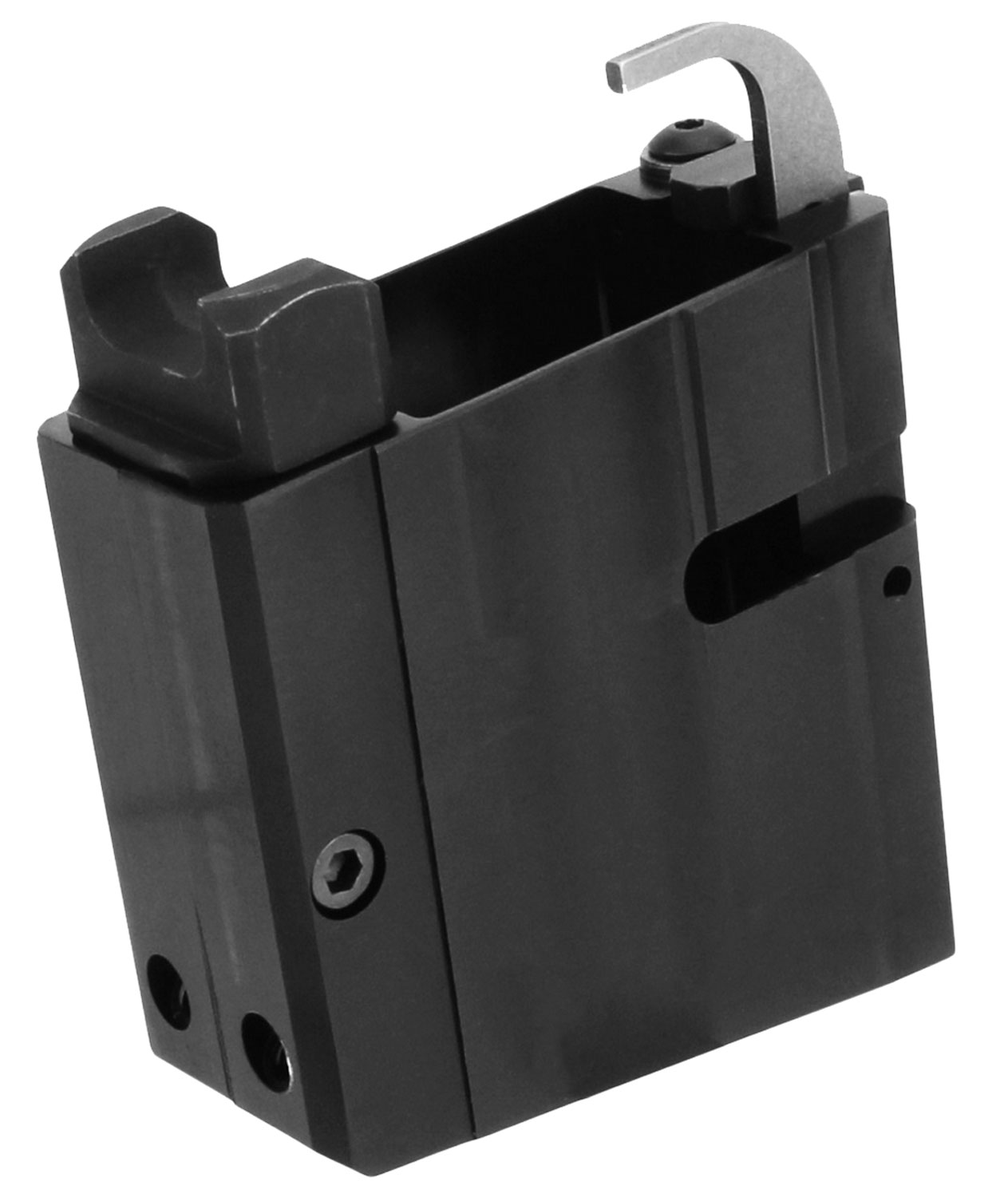 TacFire AD9MMCOLT Magazine Magwell Adapter made of 6061-T6 Aluminum with Hardcoat Anodized Black Finish for Colt SMG & Uzi Style Magazines