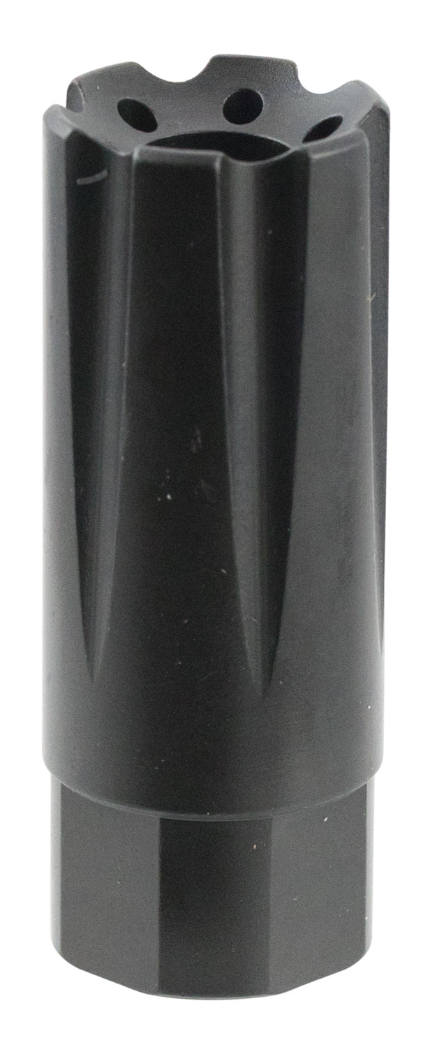 TacFire MZ10209MM Linear Compensator Black Nitride Steel with 1/2"-36 tpi Threads, 2.26" OAL, 0.87" Diameter & Forward Style for 9mm Luger AR-Platform