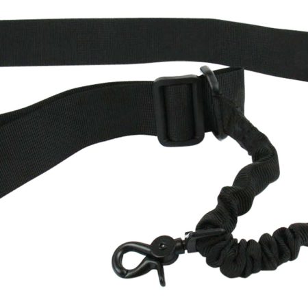 TacFire SL001B Single Point Sling Black Nylon 20"-30" OAL Adjustable Double Bungee Rifle/Shotgun
