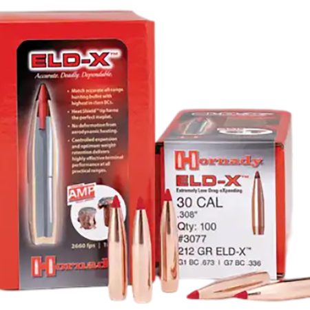 Hornady 2635 ELD-X  6.5mm .264 143 gr Extremely Low Drag eXpanding 100 Per Box/ 15 Case