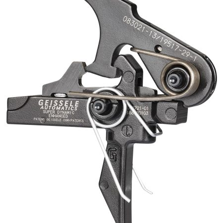 Geissele Automatics 05167 SD-E  Two-Stage Flat Trigger with 2.90-3.80 lbs Draw Weight & for AR-15/AR-10
