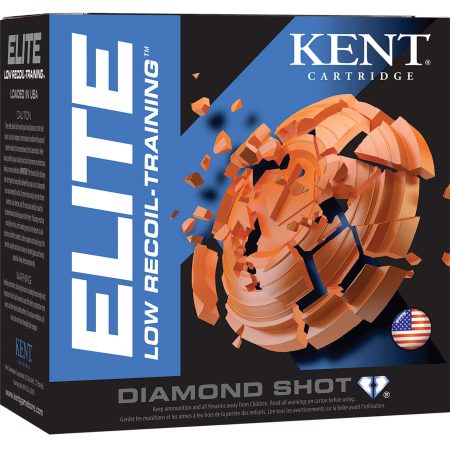 Kent Cartridge E122L208 Elite Low Recoil-Training 12Gauge 2.50" 3/4oz 8Shot 25 Per Box/10 Case