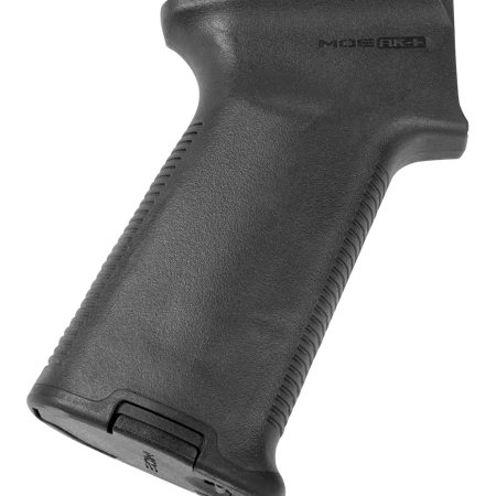 Magpul MAG537-BLK MOE+ Grip Black Polymer with OverMolded Rubber for AK-47, AK-74