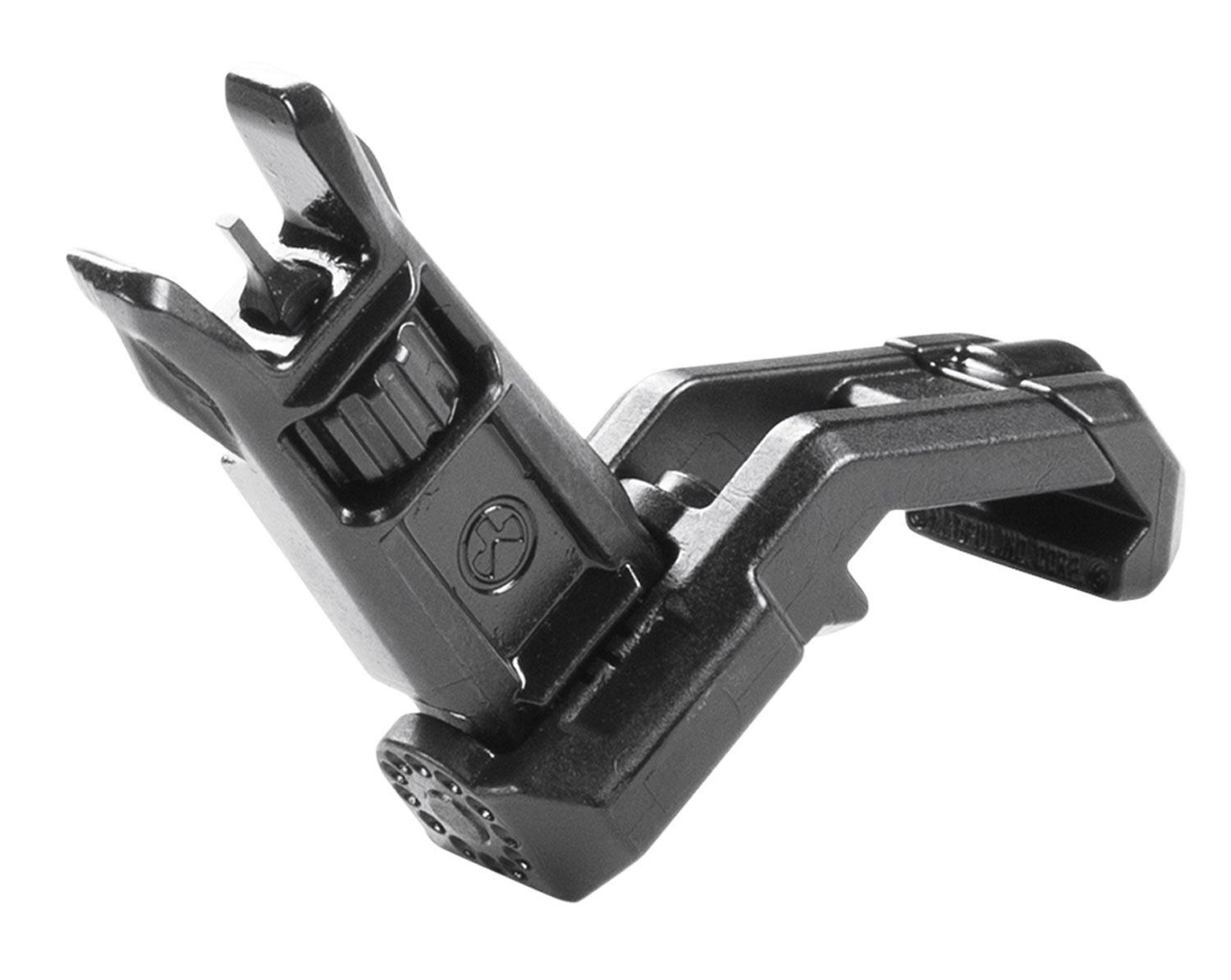 Magpul MAG525-BLK MBUS Pro Offset Sight Front QPQ Melonited Steel Construction for AR-15