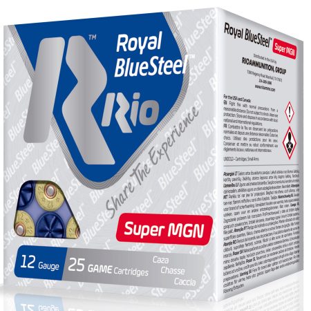 Rio Ammunition RBSSM40BB BlueSteel Royal 12Gauge 3.50" 1 3/8oz BB Shot 25 Per Box/10 Case
