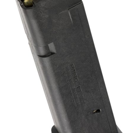 Magpul MAG546BLK PMAG GL9 17rd 9mm Luger Compatible w/Glock 17/19/26/34/45 Black Polymer