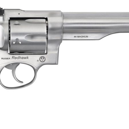 Ruger 5041 Redhawk  Large Frame 44 Special/44 Rem Mag 6rd, 7.50" Satin Stainless Steel Barrel, Dual Chambered Satin Stainless Cylinder & Frame, Hardwood Grip