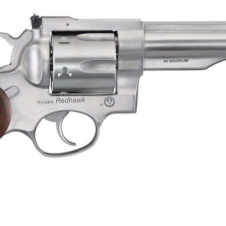 Ruger 5043 Redhawk  44 Special/44 Rem Mag 6rd, 5.50" Satin Stainless Steel Barrel, Dual Chambered Satin Stainless Cylinder & Frame, Hardwood Grip