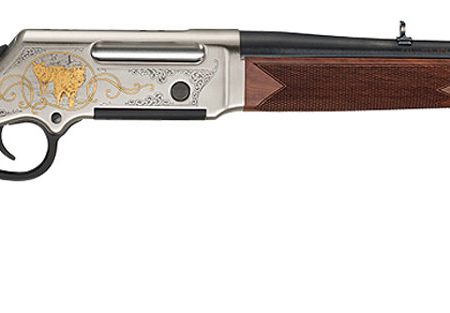 Henry H014WL223 Long Ranger Wildlife Full Size 223 Rem/5.56x45mm NATO 5+1 20" Blued Steel Barrel, Engraved Nickel-Plated w/24K Gold Inlay Steel Receiver, American Walnut Stock Right Hand