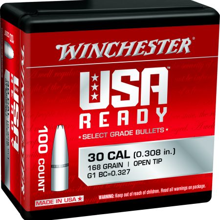 Winchester Ammo WBR30168 Centerfire Rifle  308Win 168gr Open Tip 100 Per Box/10 Case