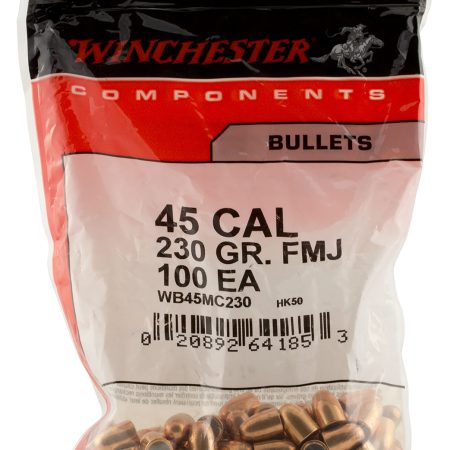 Winchester Ammo WBR45230 Centerfire Handgun  45Cal 230gr Full Metal Jacket Truncated Cone 500 Per Box/3 Case