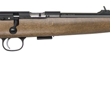 CZ-USA 02335 CZ 457 Scout Youth 22 LR 1rd 16" Black Nitride Steel Threaded Barrel Black Nitride Steel Receiver Beechwood Fixed American Style Stock Right Hand