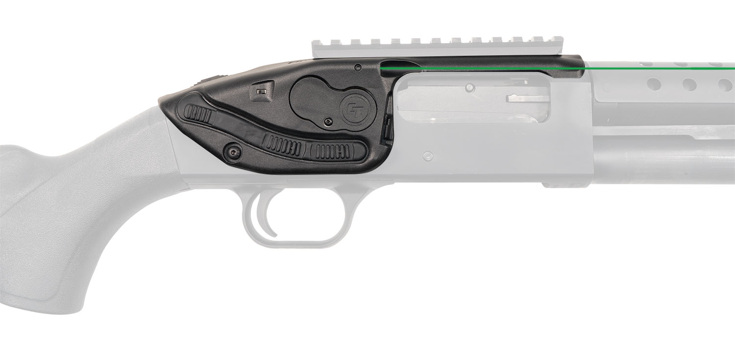 Crimson Trace 0178201 LaserSaddle Fits Mossberg 500, 590/Shockwave 590 Green Laser