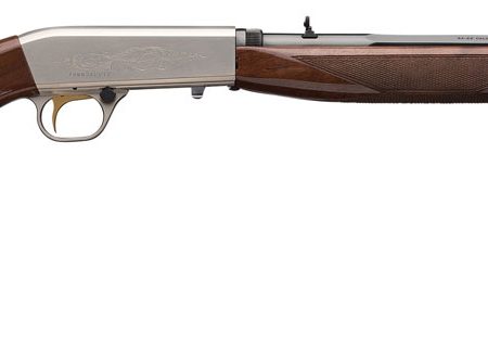 Browning 021023102 SA-22  22 LR 11+1 19.375" Polished Blued/ 19.30" Octagon Barrel, Satin Nickel Receiver, Gloss Black Walnut/ Wood Stock, Right Hand