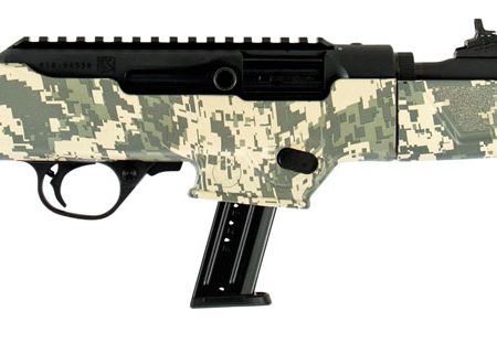 Ruger 19107 PC Carbine  9mm Luger 17+1 16.12" Threaded/Fluted Barrel, Type III Hard Coat Anodized Aluminum Alloy Receiver, Green Digital Camo Stock, Optics Ready
