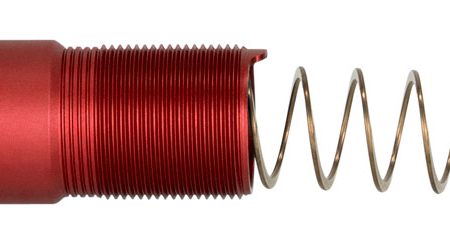 Strike ARSPRESLICKRED Buffer Tube  AR Pistol Platform Red Anodized Aluminum Handgun