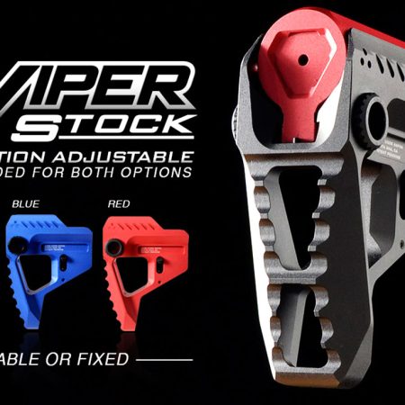 Strike VIPERPITBLU Pit Viper Stock AR-Platform Blue Aluminum/Steel
