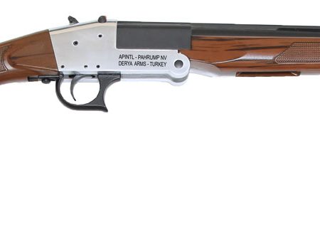 Rock Island TK105 Traditional Single Shot 20 Gauge with 20" Black Parkerized Barrel, 3" Chamber, 1rd Capacity, Silver Anodized Metal Finish & Woodgrain Finish Synthetic Stock Right Hand (Full Size)