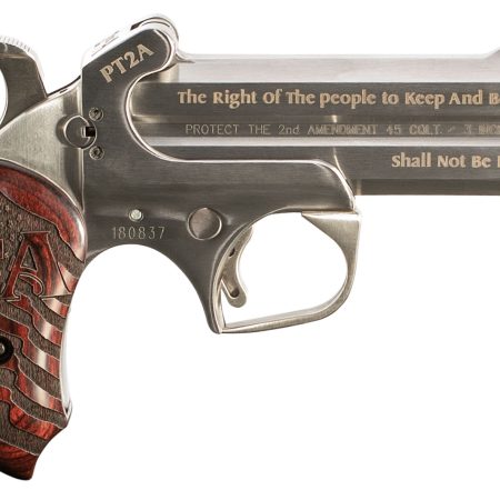 Bond Arms PT2A Protect the 2nd Amendment Derringer Single 45 Colt (LC)/410 Gauge 4.25" 2 Round Stainless Steel