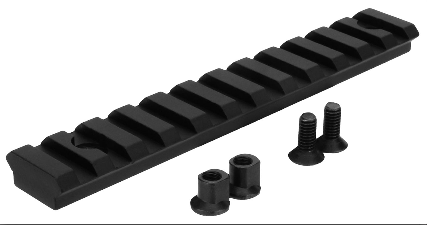 TacFire MAR103 KeyMod Picatinny Rail 5 Inch 11 Slots Black