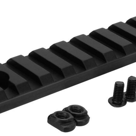 TacFire MAR105L M-LOK Accessory Picatinny Section Rail 5 Inch 11 Slots  Black Anodized