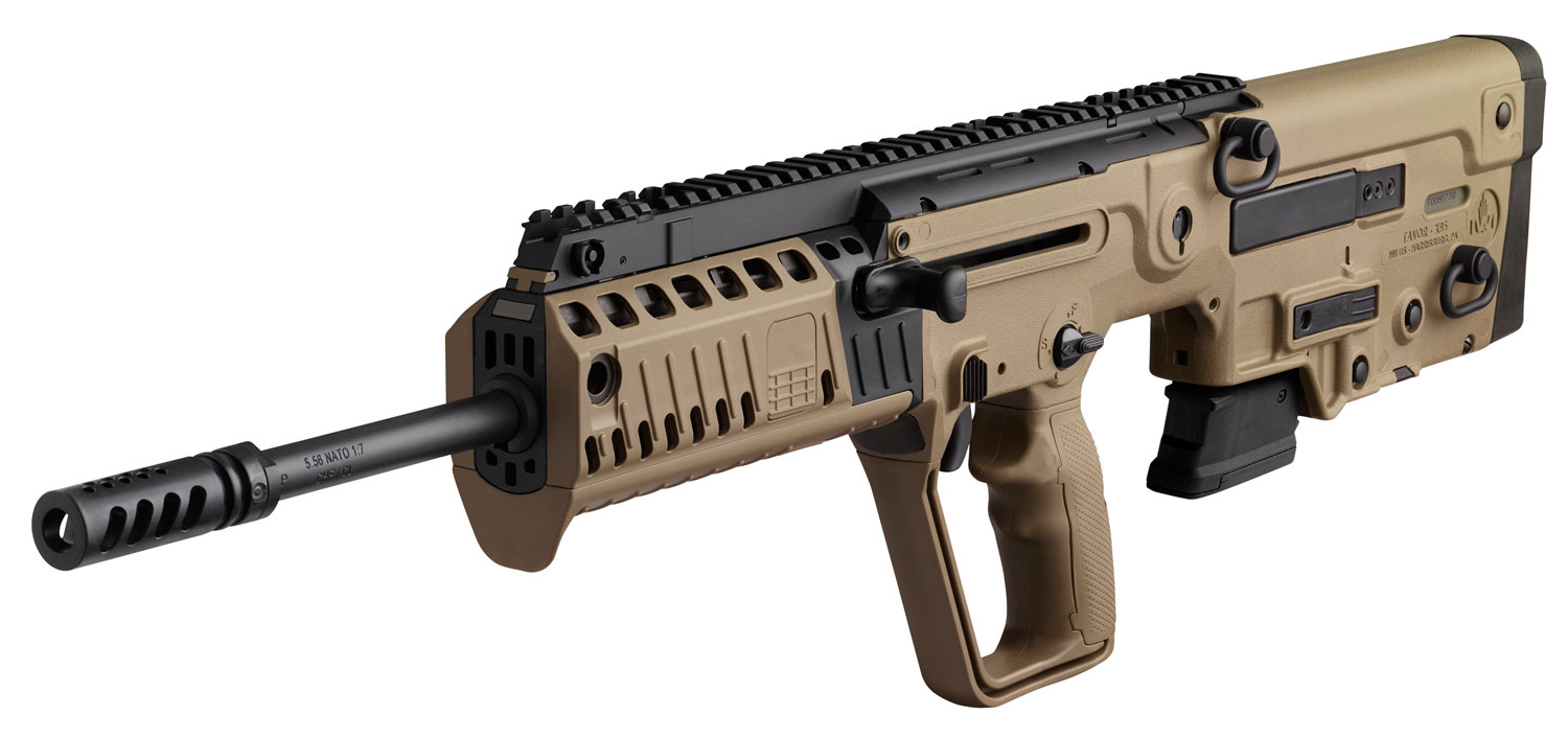 IWI US XFD18RS Tavor X95 *NJ/MD Compliant 5.56x45mm NATO Caliber with 18.50" Barrel, 10+1 Capacity, Flat Dark Earth Metal Finish, Flat Dark Earth Fixed Bullpup Stock & Polymer Grip Right Hand