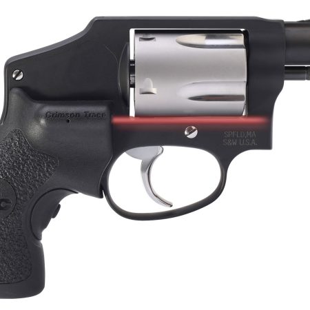 Smith & Wesson 12643 Performance Center Model 442 38 S&W Spl +P 5rd 1.88" Black Stainless Steel Barrel, Black Fluted Cylinder, Matte Black Aluminum Black Frame with Black Crimson Trace Lasergrip