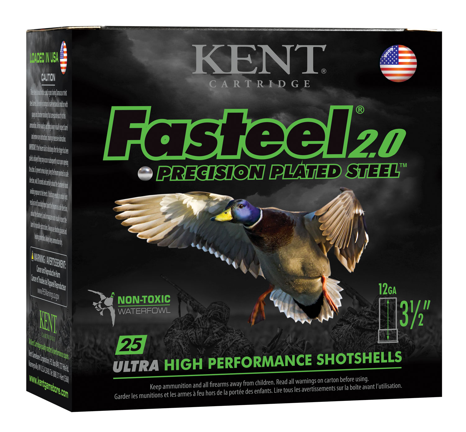 Kent Cartridge K1235FS40BBB Fasteel 2.0 12 Gauge 3.50" 1 3/8 oz BBB Shot 25 Per Box/ 10 Case