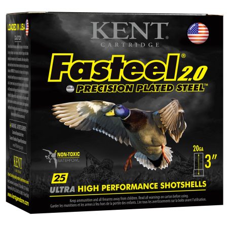 Kent Cartridge K203FS242 Fasteel 2.0  20 Gauge 3" 7/8 oz 2 Shot 25 Per Box/ 10 Case