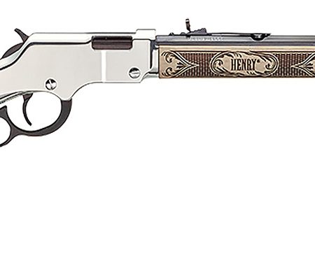 Henry H004AE Golden Boy Silver American Eagle Full Size 22 Short, 22 Long, 22 LR, 16 LR/21 Short, 20" Blued Barrel, Nickel-Plated Metal Finish & Ivory American Walnut Stock Right Hand