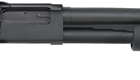 Mossberg 50638 590 Shockwave 12 Gauge Pump 3" 5+1 14.38" Matte Blued Heavy-Walled Barrel, Drilled & Tapped Matte Blued Stainless Steel Receiver, Black Raptor Birdshead Grip, Crimson Trace Lasersaddle