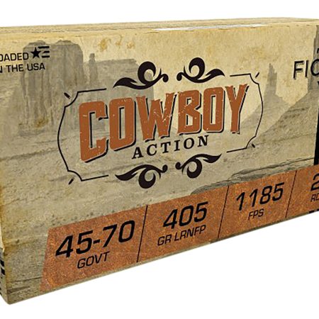 Fiocchi 4570A Cowboy Action  45-70Gov 405gr Lead Round Nose Flat Point 20 Per Box/10 Case