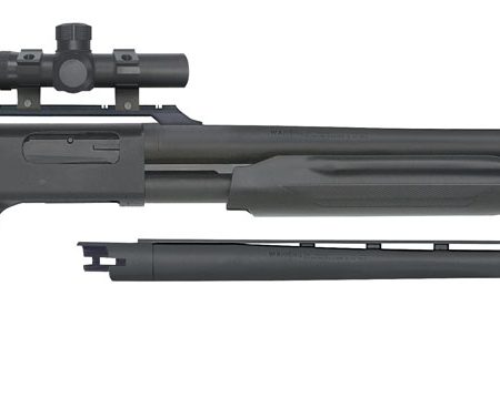 Mossberg 58244 500 Field/Deer 12 Gauge 5+1 3" 28" Vent Rib/24" Slugster Barrels, Blued Metal Finish, Synthetic Dual Comb Stock,  Includes Accu-Set Chokes & 2.5x20mm Scope