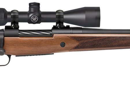 Mossberg 27941 Patriot  270 Win Caliber with 5+1 Capacity, 22" Fluted Barrel, Matte Blued Metal Finish & Walnut Stock Right Hand (Full Size) Includes Vortex Crossfire II 3-9x40mm Scope