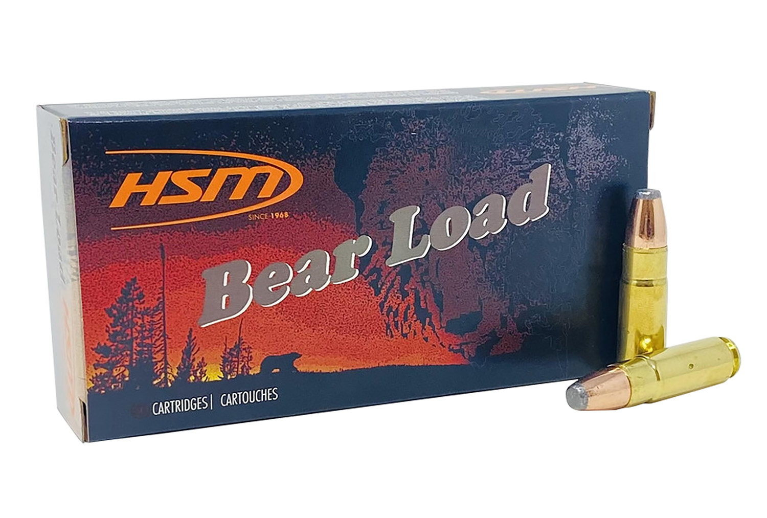 HSM 458SOCOM1N Bear Load 458 SOCOM 350 gr Jacketed Flat Point 20 Per Box/ 25 Case