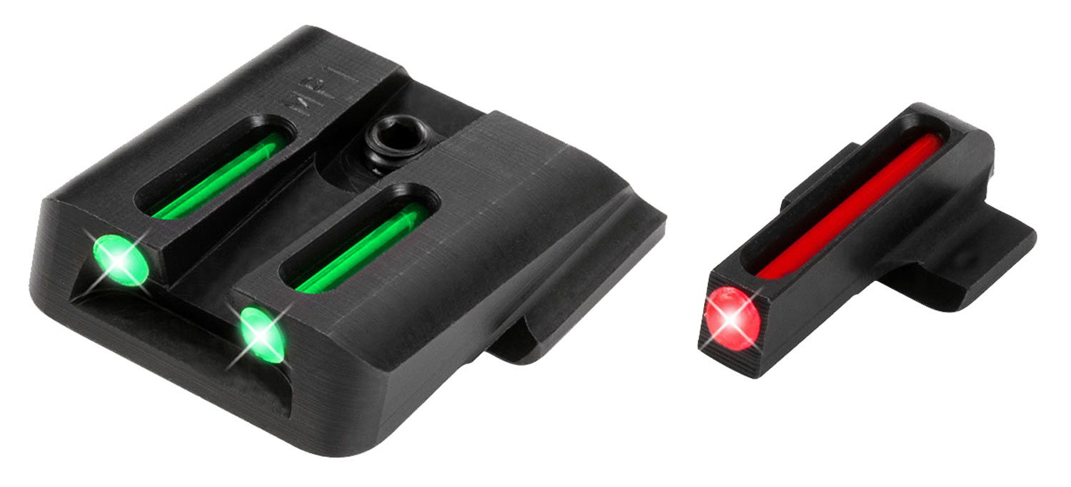 TruGlo TG131MP1 Fiber-Optic Red/Fiber Optic Front Sight-Green/Fiber Optic Rear Sight Smith & Wesson M&P EZ 380