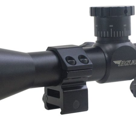 BSA 2239X40AOW Sweet 22 with Matte Black Finish, 3-9x 40mmAO, 30/30 Duplex Reticle, 1" Tube, 25 MOA Adj Size & Dovetail Mount Type Includes Rings