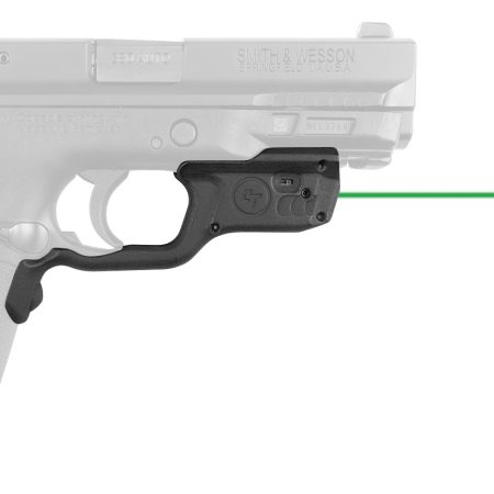 Crimson Trace 0198801 Laserguard Fits S&W M&P 22/380EZ Shield/9EZ Shield, Green Laser Black Polymer