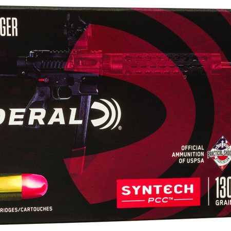 Federal AE9SJPC1 American Eagle Syntech PCC  9mmLuger 130gr Total Syntech Jacket Flat Nose 50 Per Box/10 Case
