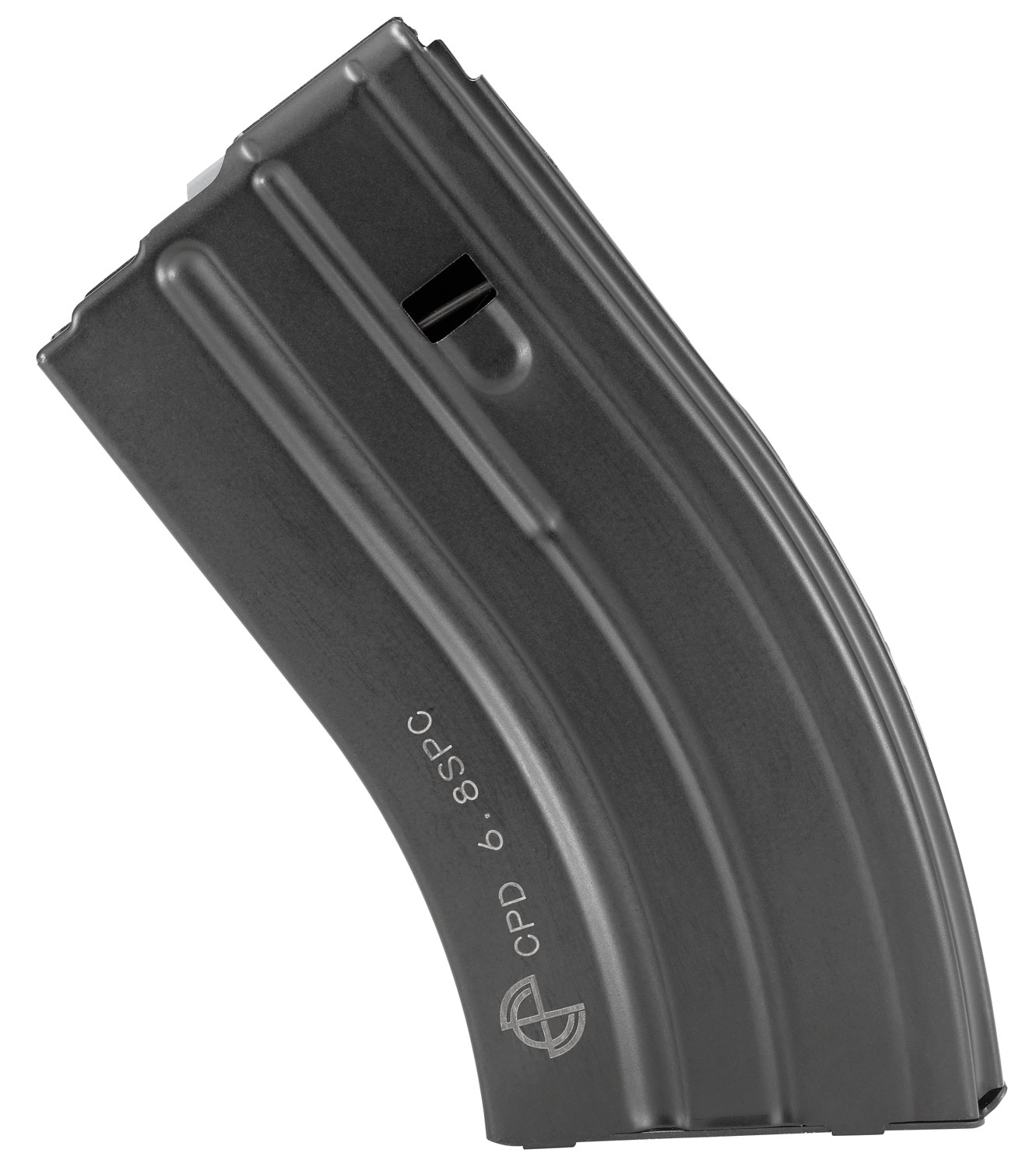 DuraMag 2068041207CPD SS 20rd 22 Nosler/6.8 SPC for AR-15 Black w/ Gray Follower Detachable