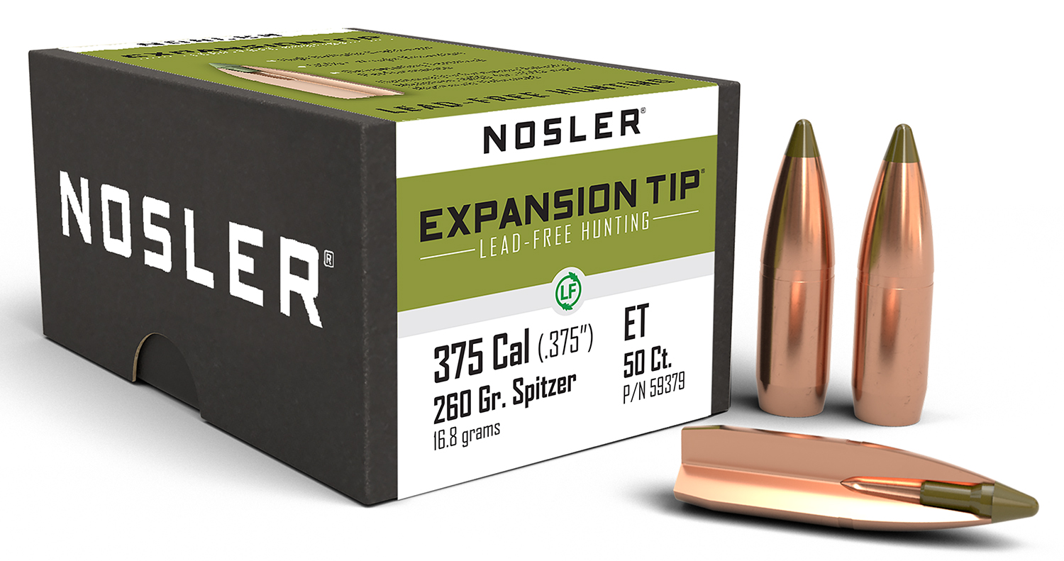 Nosler 59379 E-Tip 375Cal 260gr Spitzer Boat Tail 50/Box