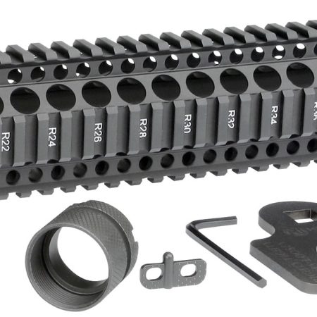 MIDWEST INDUSTRIES INC MICRT12625 T-Series AR-15 6061 Aluminum Black Hard Coat Anodized 12.625"