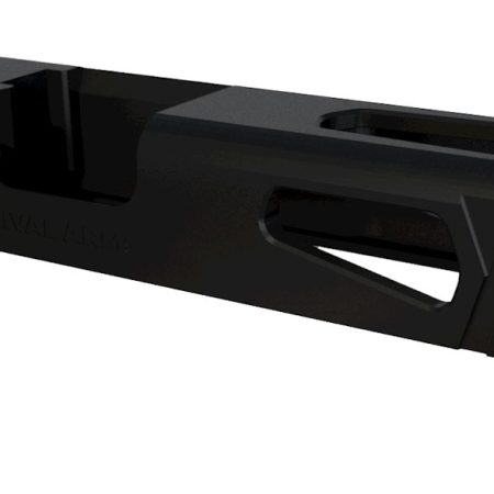 Rival Arms RA10G102A Precision Slide A1 QPQ Black 17-4 Stainless Steel with Front/Rear Serrations & RMR Optic Cut for 9mm Luger Glock 17 Gen3