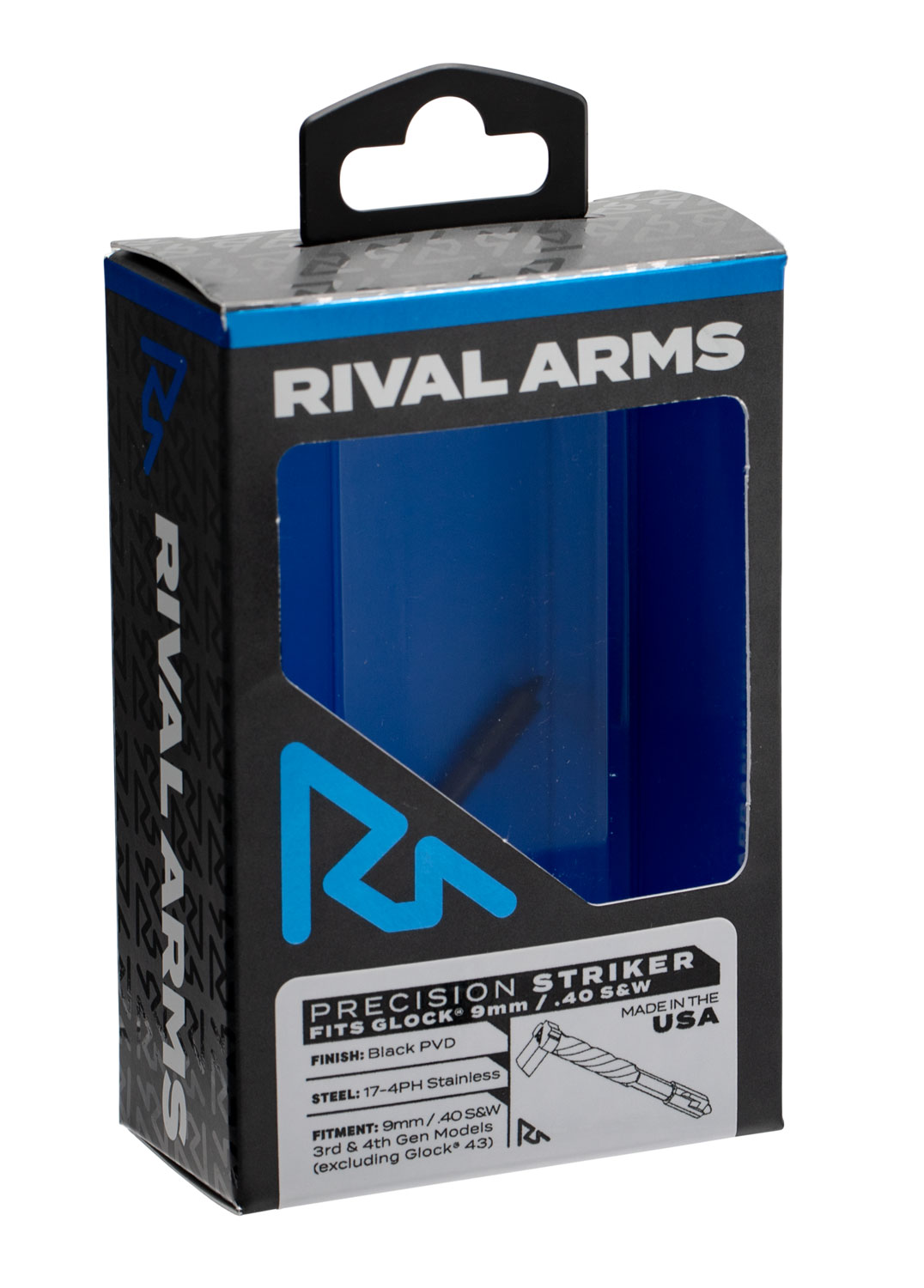 Rival Arms RA40G001A Precision Striker 40 S&W Glock Gen3-4 Black 17-4 Stainless Steel