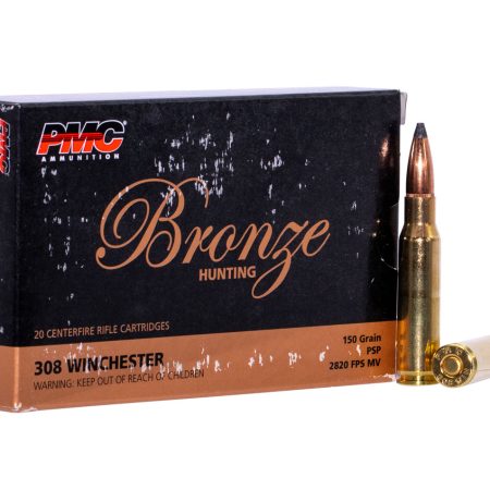 PMC 308SP Bronze 308Win 150gr Pointed Soft Point 20 Per Box/10 Case