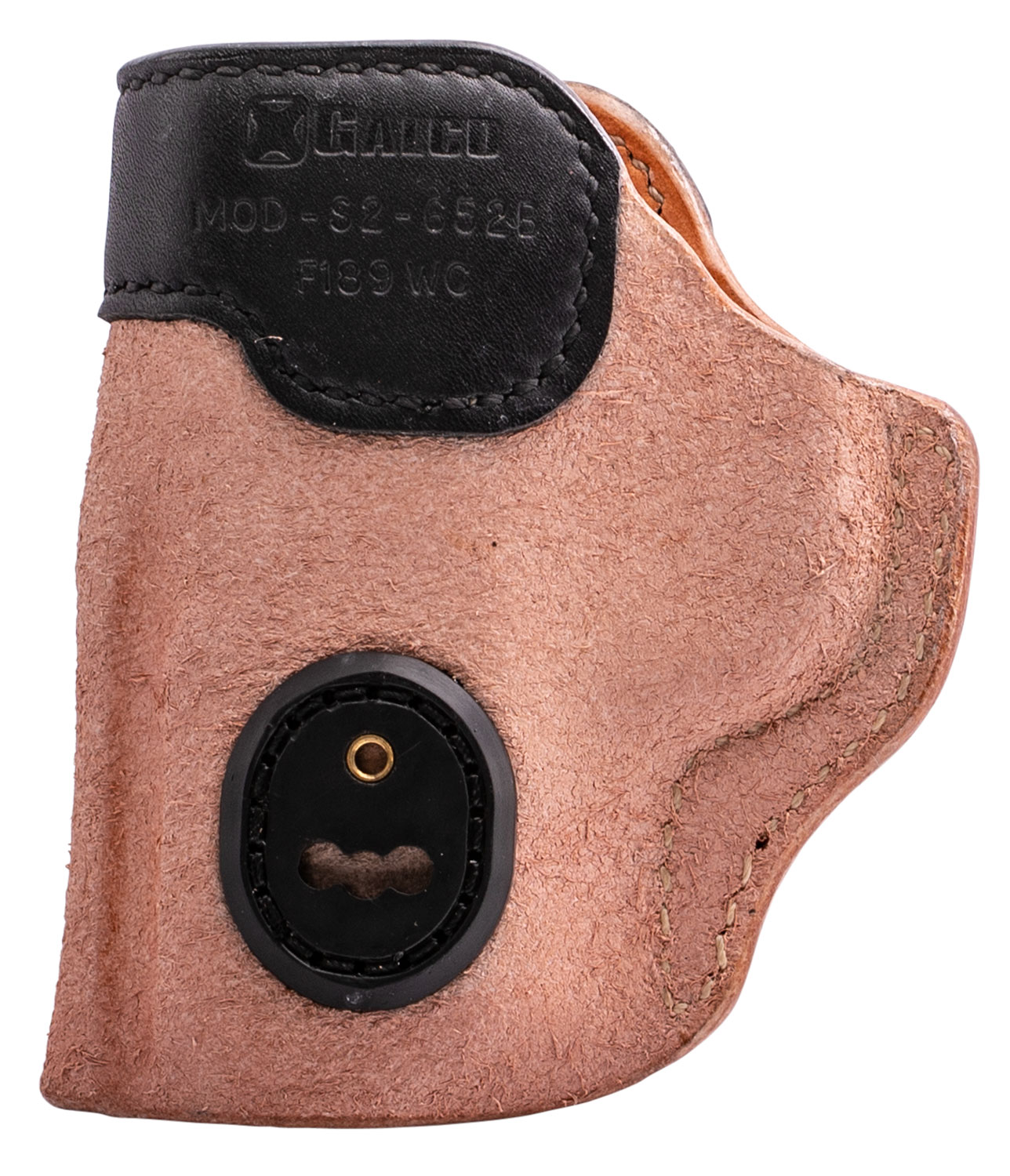 Galco S2652B Scout 3.0 IWB Natural/Black Leather UniClip/Stealth Clip Fits S&W M&P Shield/Ruger Max-9/FN 503/509 Ambidextrous
