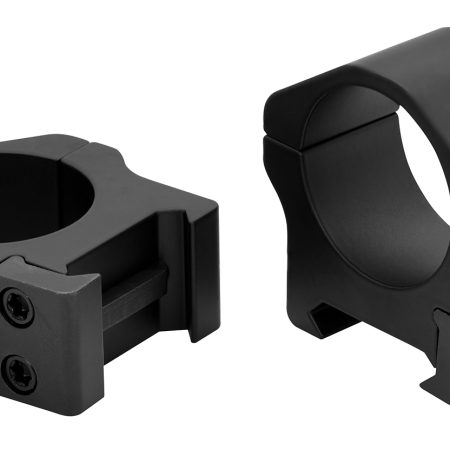 Warne 500M Horizontal Rings Maxima Matte Black 1" Low 0 MOA