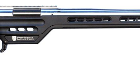 MasterPiece Arms 308PMRRHBLKPBA PMR  308 Win 10+1 24" Stainless Steel Polished Black Aluminum Black V-Bedded BA Hybrid Chassis Stock Right Hand