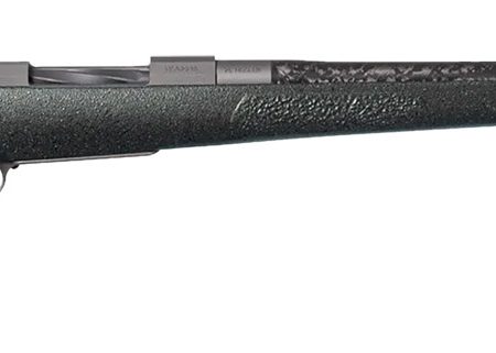 Nosler 47148 M48 Mountain Carbon 6.5 Creedmoor 4+1 24" Carbon Fiber Wrapped Barrel, Tungsten Gray Cerakote Metal Finish, Granite Green Mountain Hunter Stock